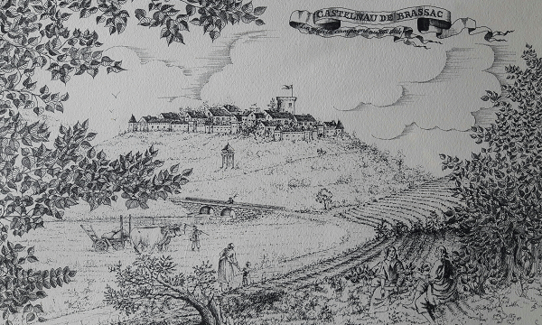 Le village de Castelnau, il y a près de 400 ans Castelnau de Brassac