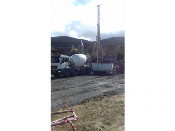 Excavation pour les pieux