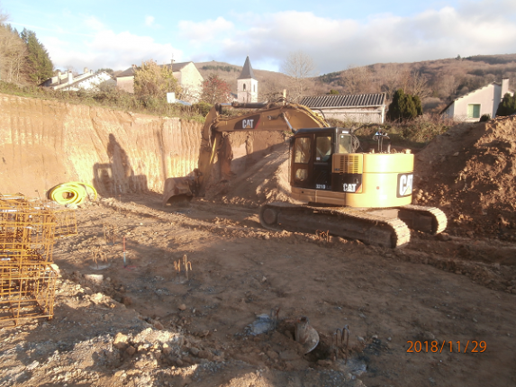 Terrassement pour enrochement