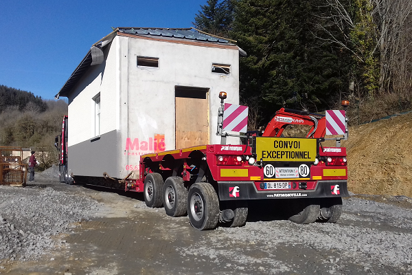 Arrivée à proximité de la plate-forme d'implantation