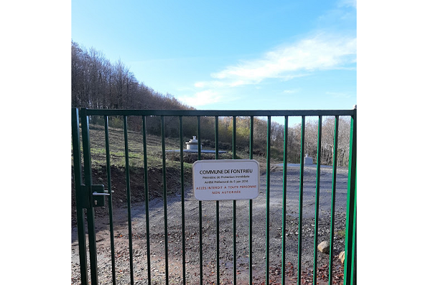 Entrée du périmètre de protection