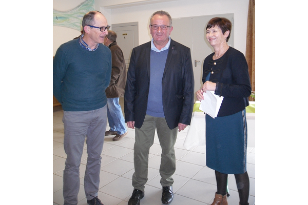Didier Gavalda en compagnie de Marie-Aimée et de Joël